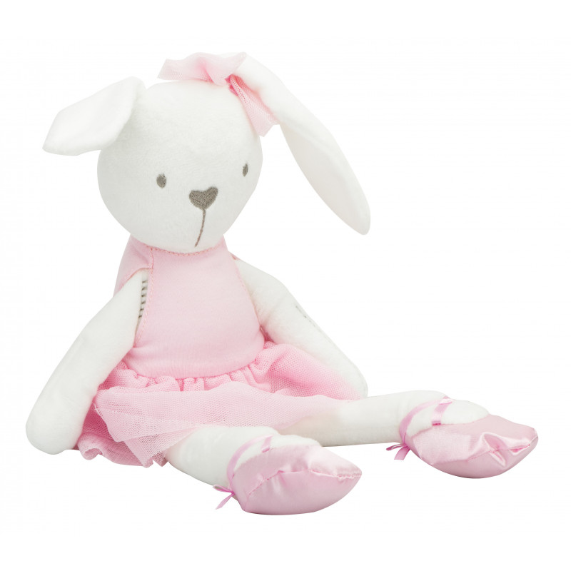 Maskotka pluszowa królik w różowej sukience 42cm