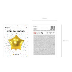 Balon foliowy Gwiazdka złota 48cm