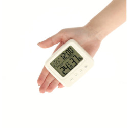 Higrometr zegar termometr pokojowy wilgotnościomierz LCD