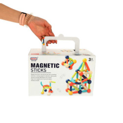 Klocki magnetyczne dla małych dzieci 64 elementy w pudełku
